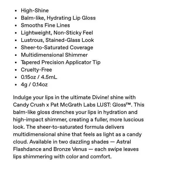 Pat McGrath Labs, Candy Crush Lust Gloss Lip Gloss. - Picture 4 of 5